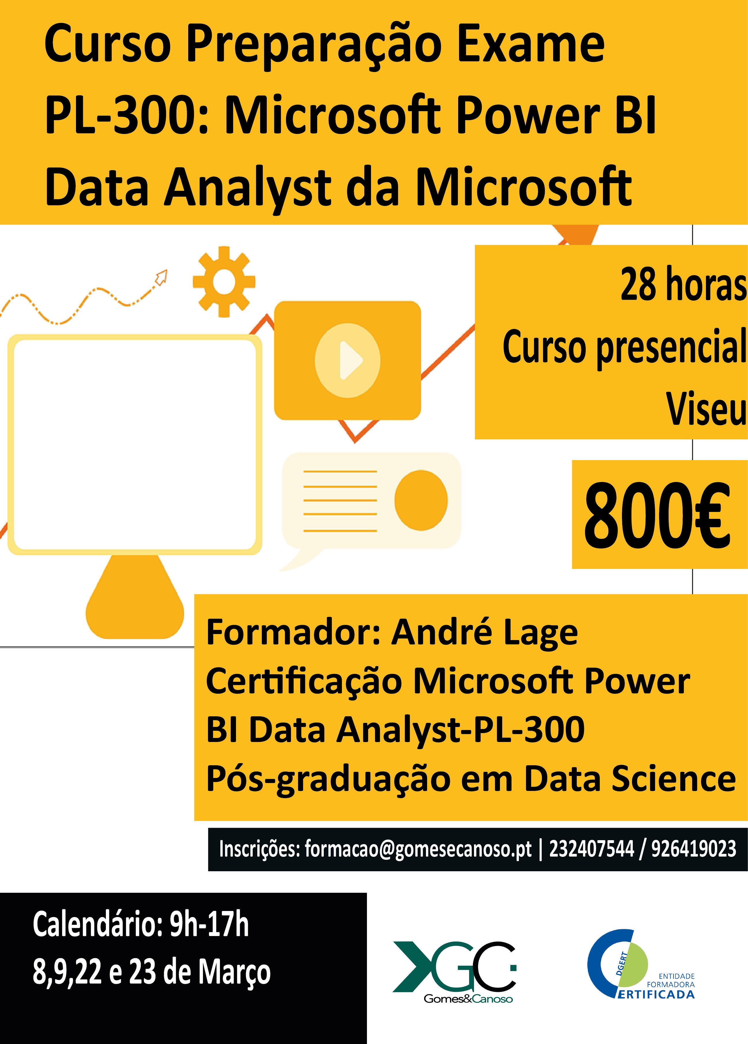 Curso Preparação Exame PL-300 Microsoft Power BI Data Analyst da Microsoft - presencial - 2ª edição